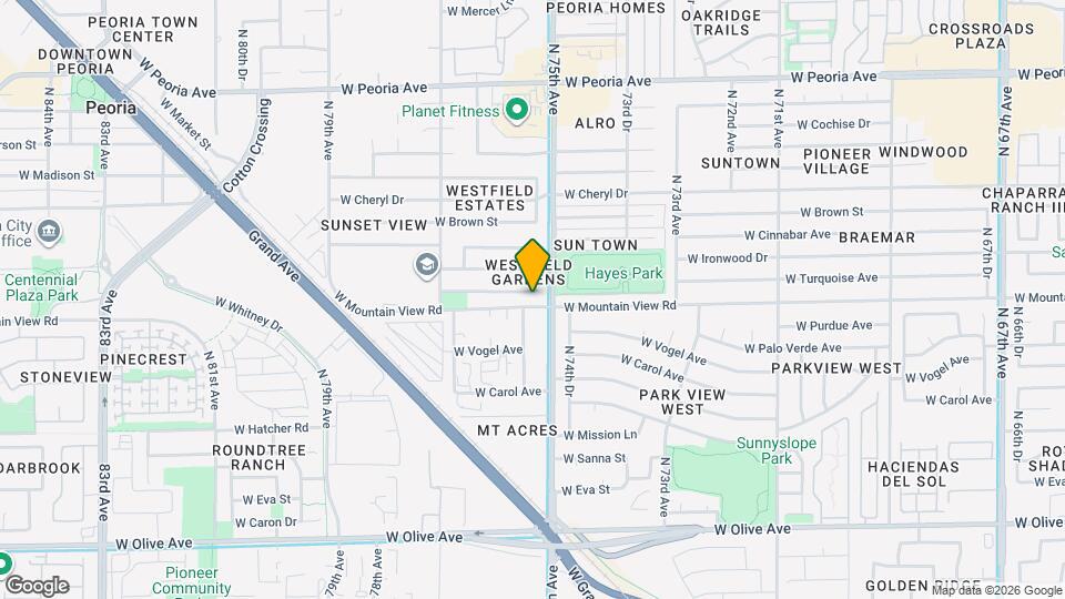 7519 W Turquoise Ave Map and Location Details