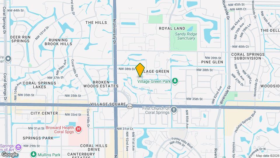 8969 NW 38th Dr Map and Location Details