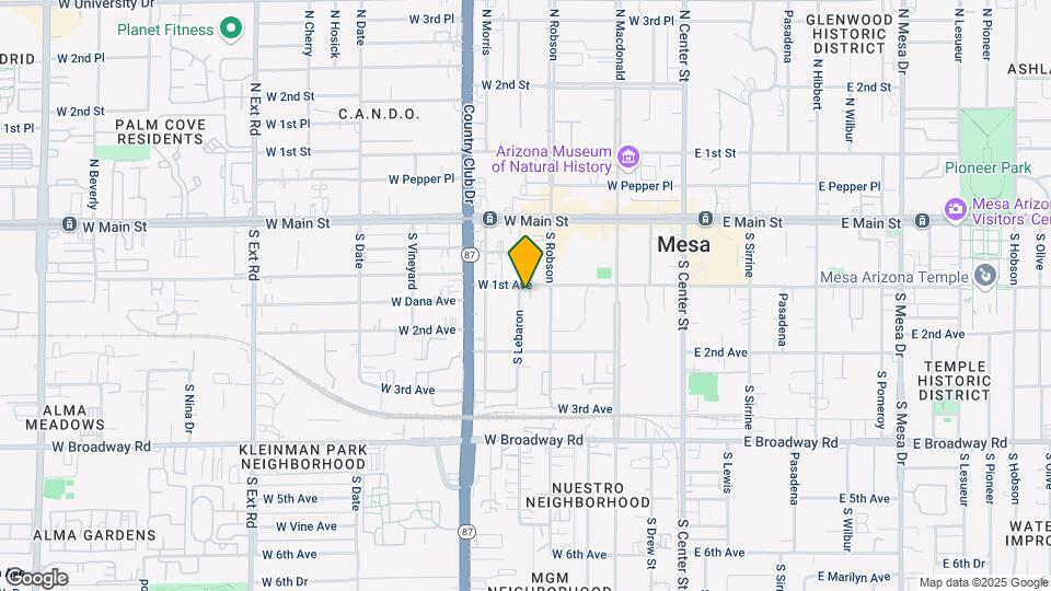225 W 1st Ave Mapa y Detalles de la Ubicación