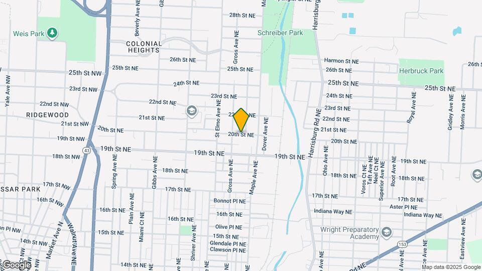 1618 20th St NE Map and Location Details