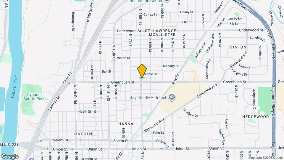 1800 Greenbush St Map and Location Details