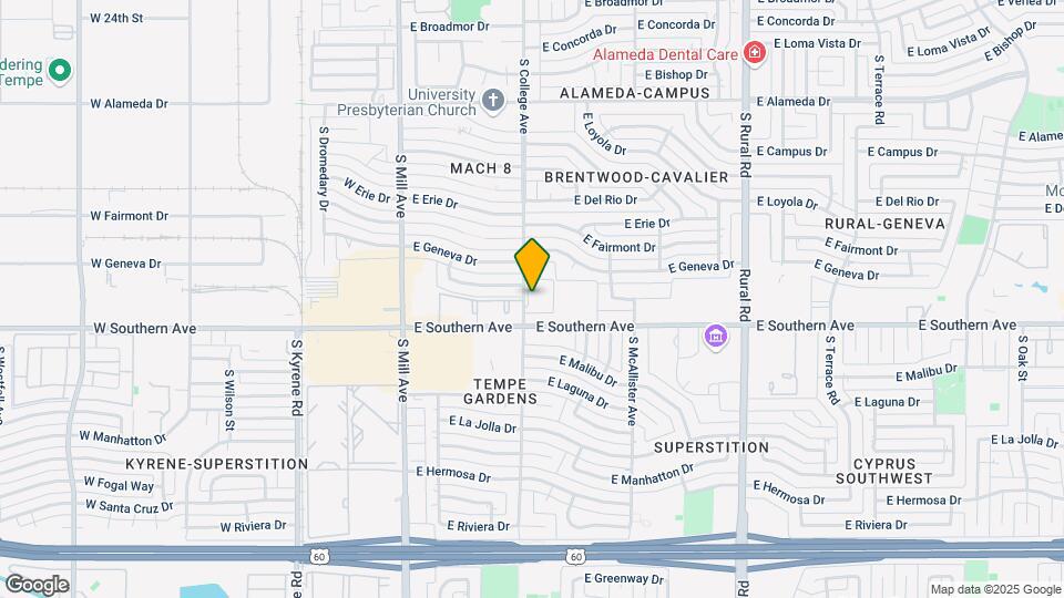 3213 S College Ave Map and Location Details