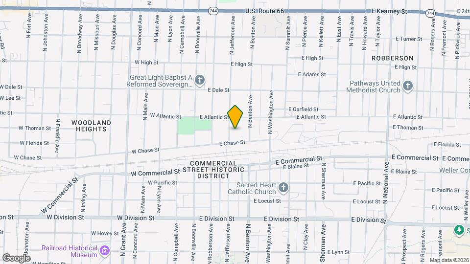 1882 N Jefferson Ave Mapa y Detalles de la Ubicación