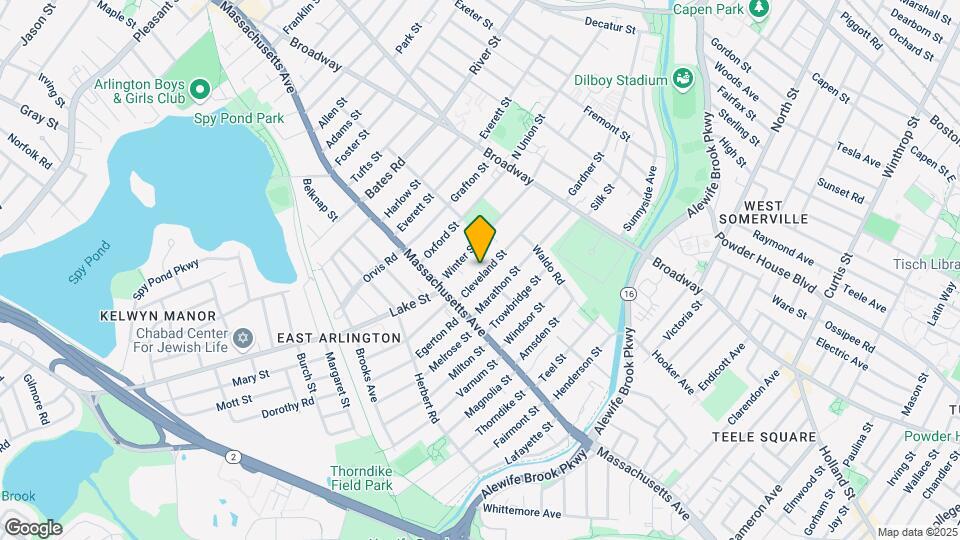 24 Cleveland St, Unit 1 Map and Location Details
