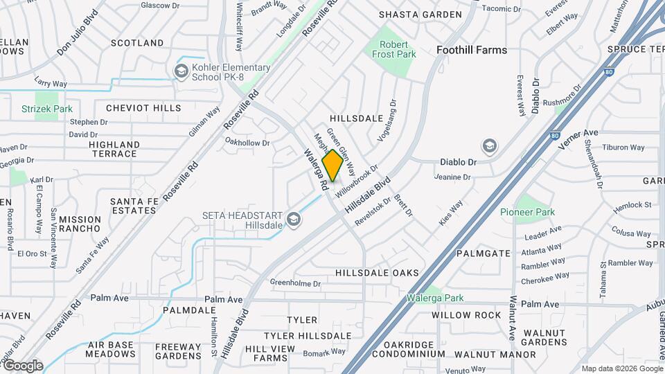 5810 Walerga Rd Map and Location Details