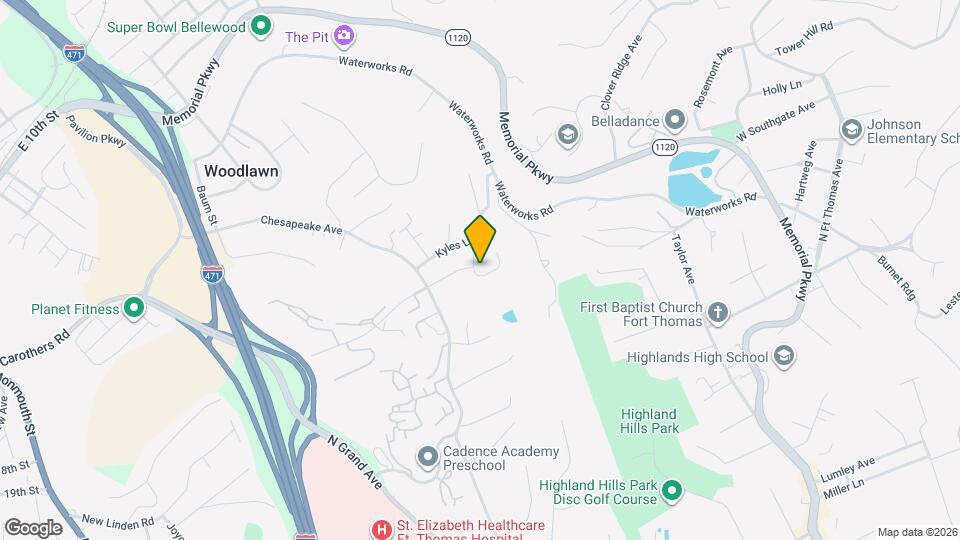 101 Park Pl Map and Location Details