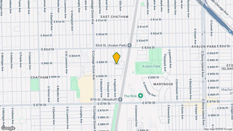 8415 S Ingleside Ave Map and Location Details