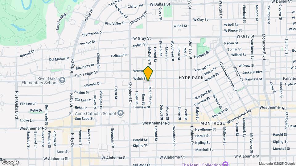 2014 McDuffie St Mapa y Detalles de la Ubicación