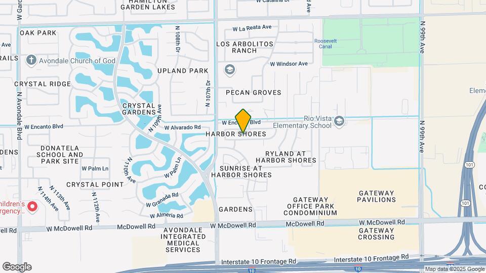 10614 W Monte Vista Rd Map and Location Details