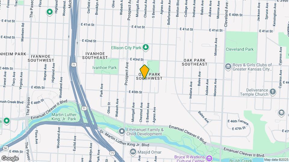 4419 Chestnut Ave Map and Location Details
