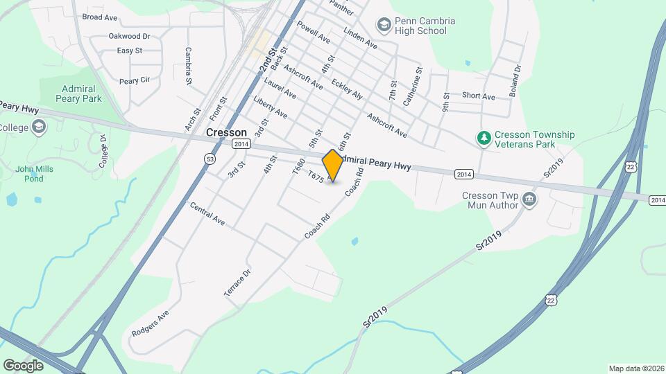 1020 6th St Apartments and Nearby Cresson Apartments For Rent Cresson, PA