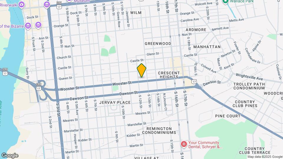 1213 Wooster St Map and Location Details