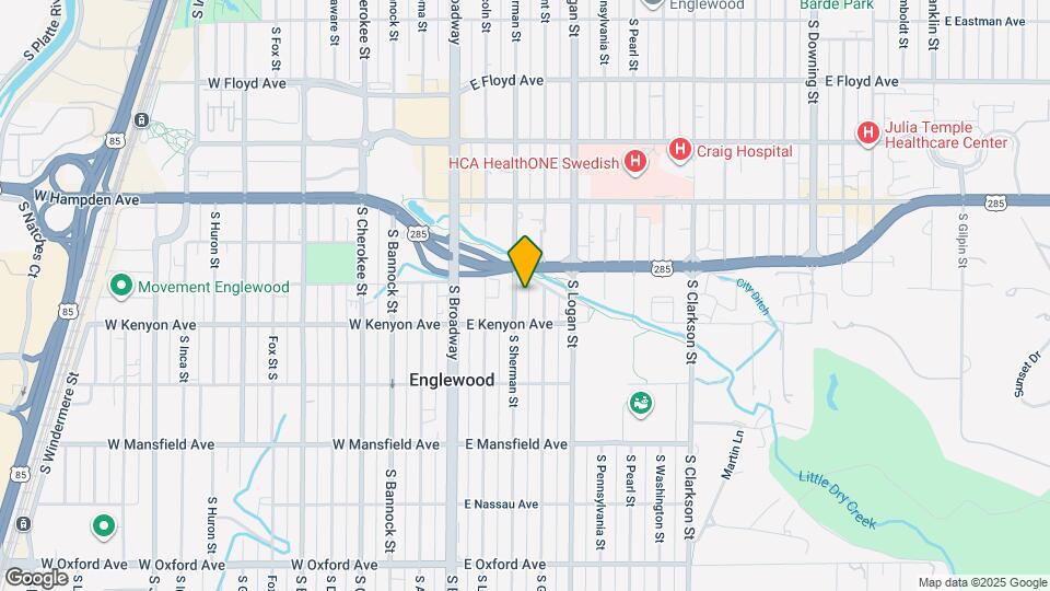 3654 S Sherman St Map and Location Details