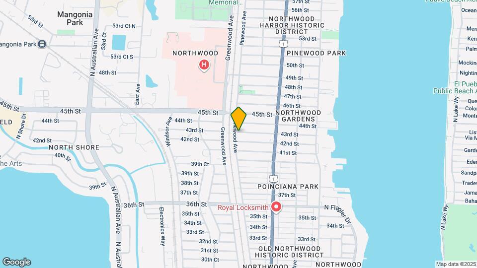 4312 Pinewood Ave Mapa y Detalles de la Ubicación