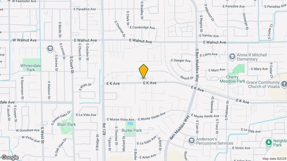 1004 E K Ave Map and Location Details