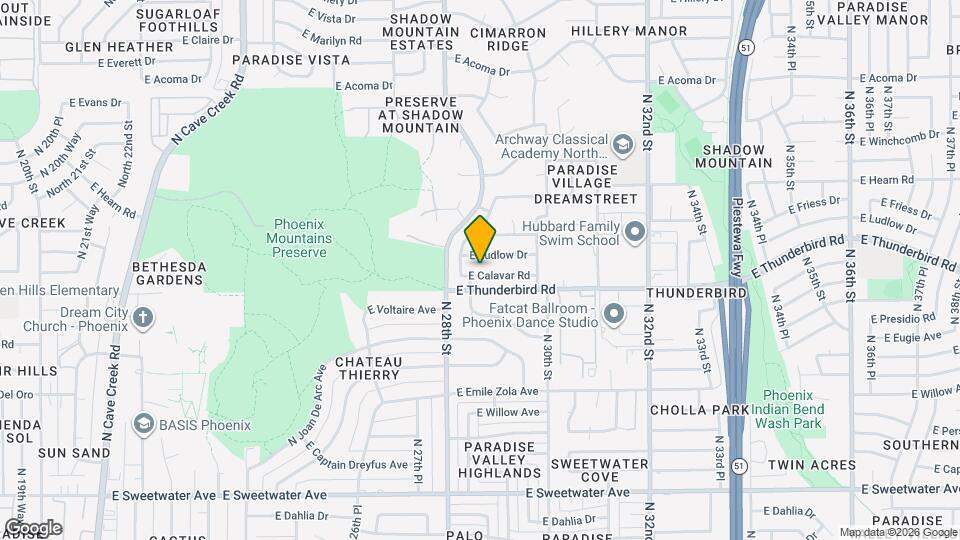 2838 E Calavar Rd Map and Location Details