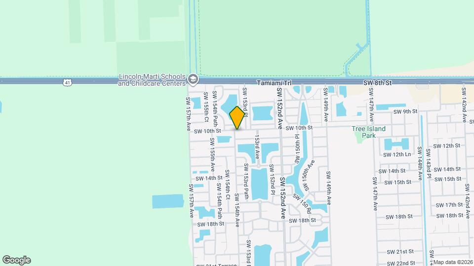 15380 SW 10th St Map and Location Details