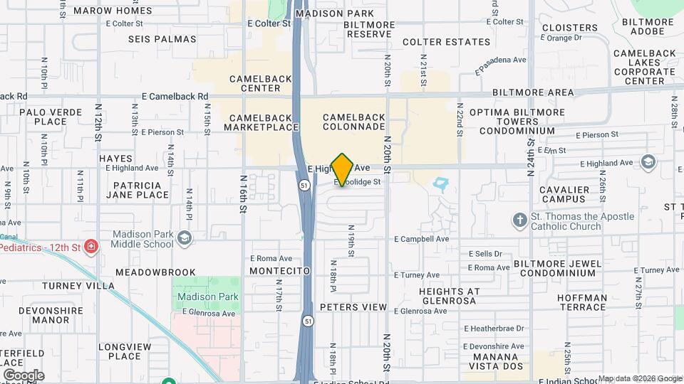 1838 E Hazelwood St Map and Location Details