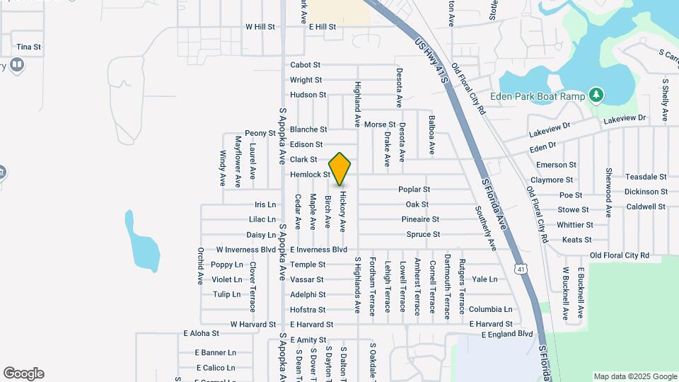 823 Hickory Ave Map and Location Details