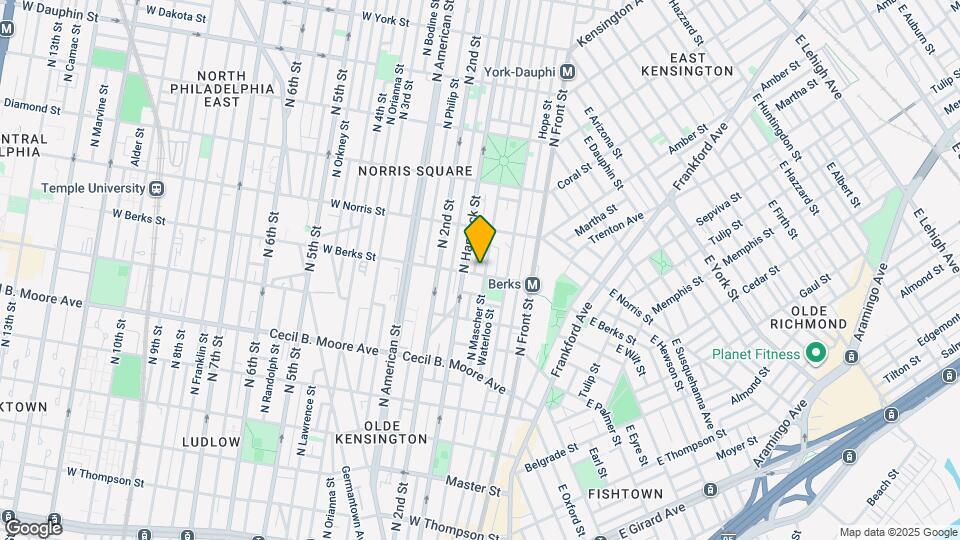 171 W. Berks St. Mapa y Detalles de la Ubicación