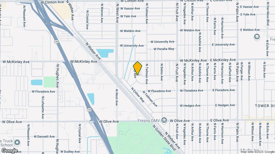 1490 N Fay Ave Map and Location Details