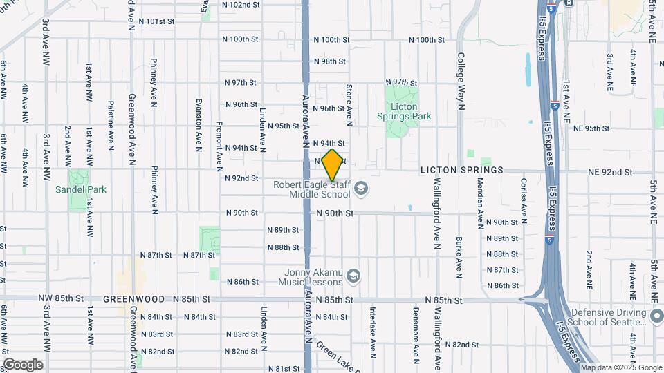 1135 N 92nd St Map and Location Details