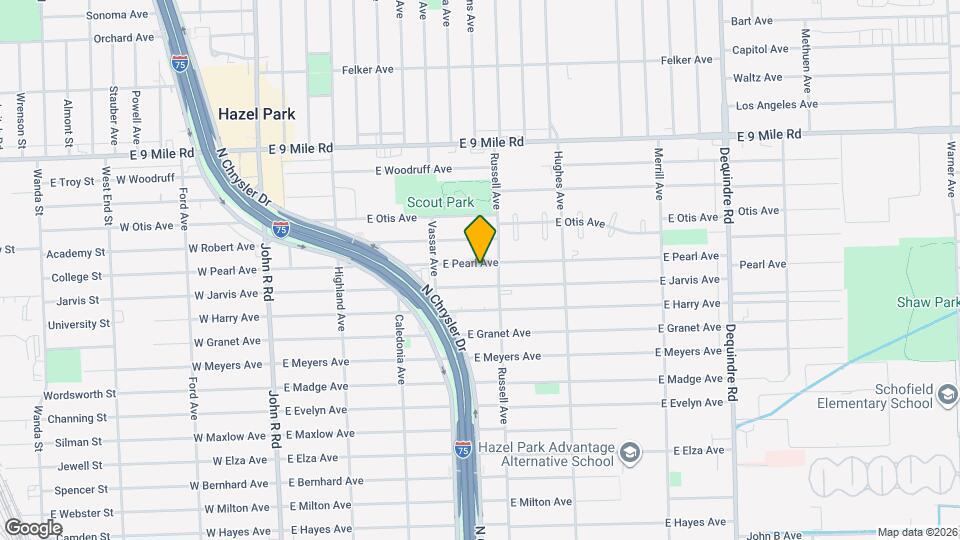 1012 E Pearl Ave Map and Location Details