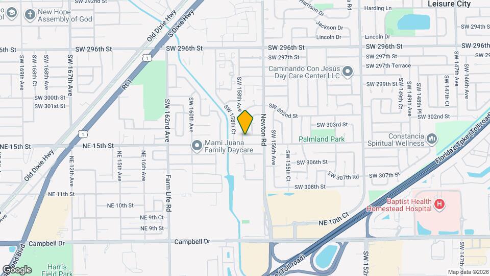 15764 SW 303rd Terrace Map and Location Details