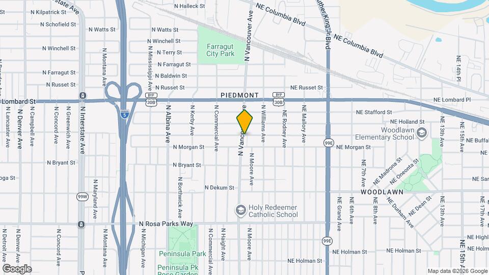 7192 N Vancouver Ave Map and Location Details