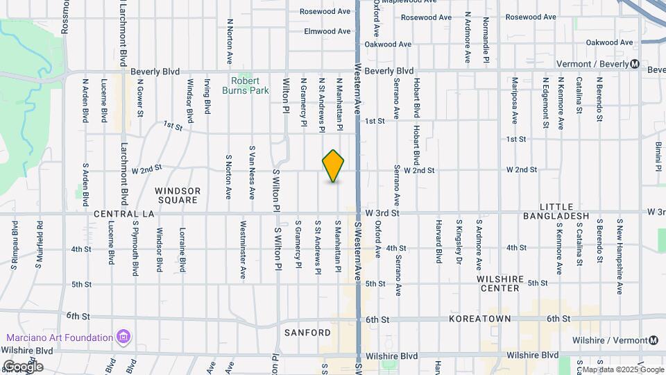 225 S Manhattan Pl Map and Location Details