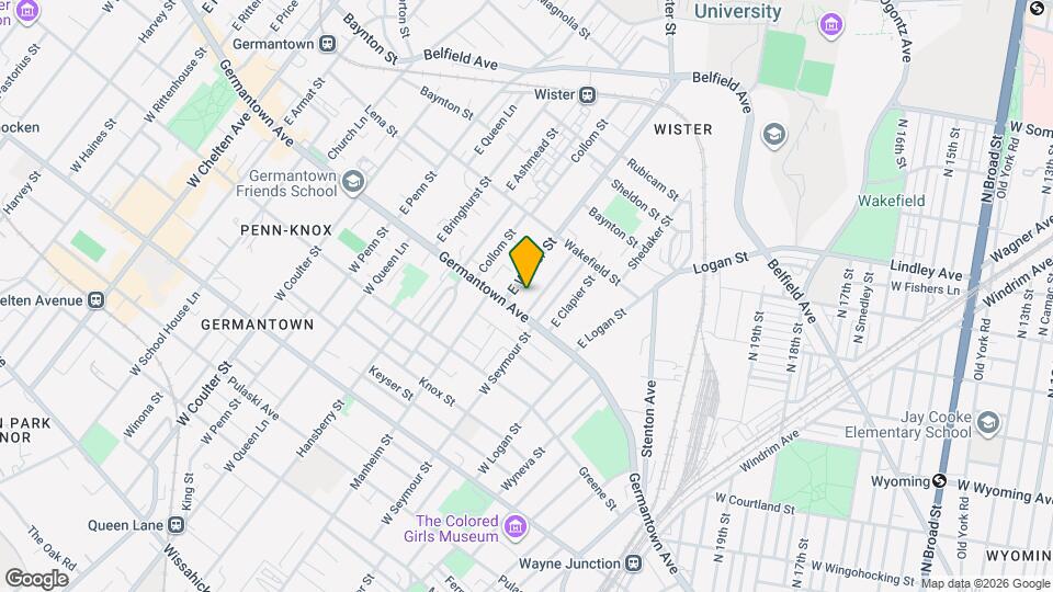 5027 Germantown Ave Mapa y Detalles de la Ubicación