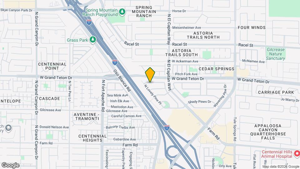8909 W Colorful Pines Ave Map and Location Details