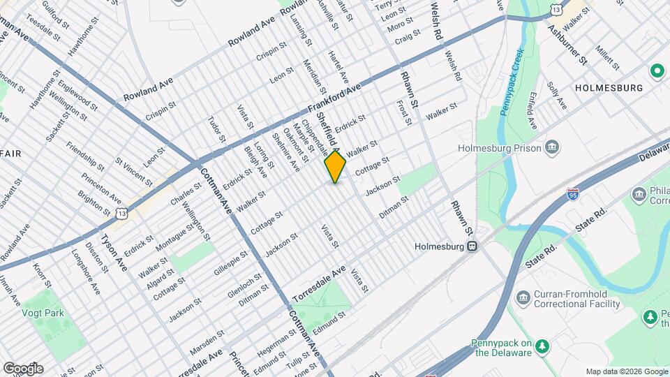 4416 Marple St Map and Location Details