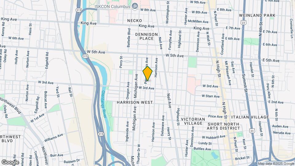 1136 Pennsylvania Ave Map and Location Details
