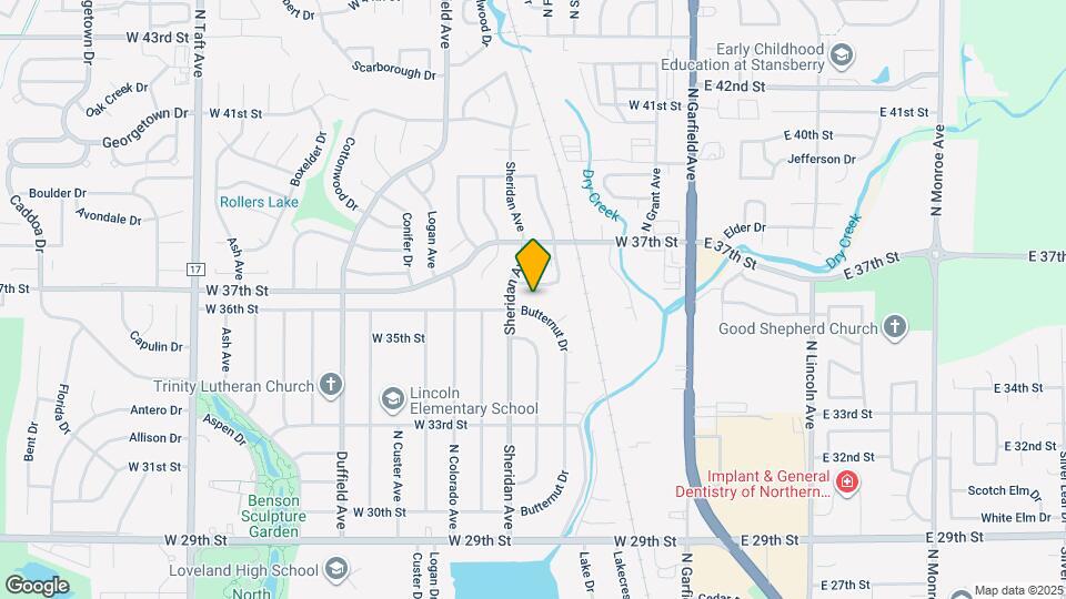 3623 Butternut Dr Map and Location Details