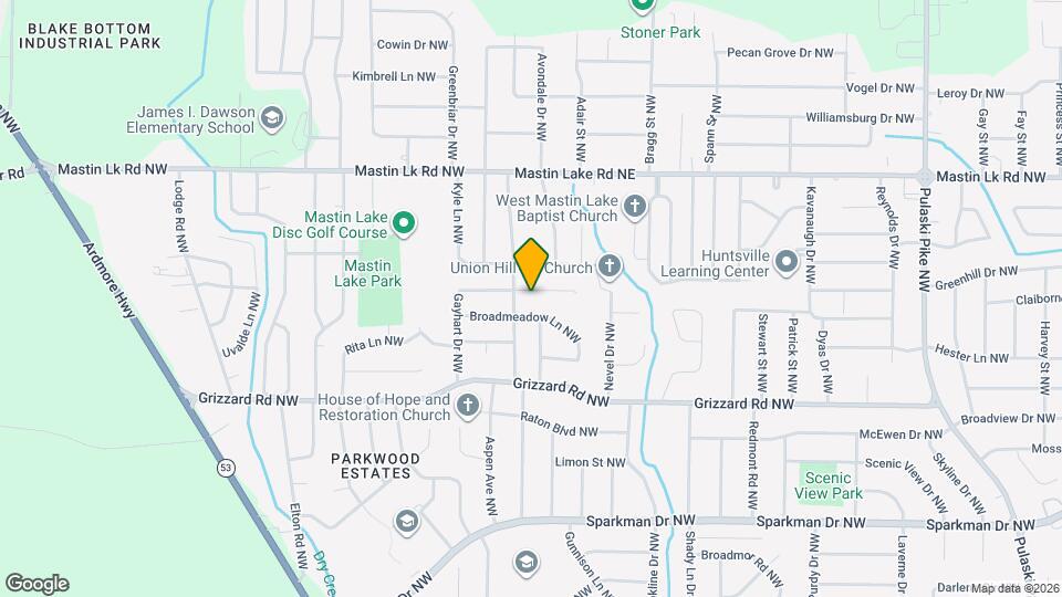 3202 Gayhart Dr NW Map and Location Details