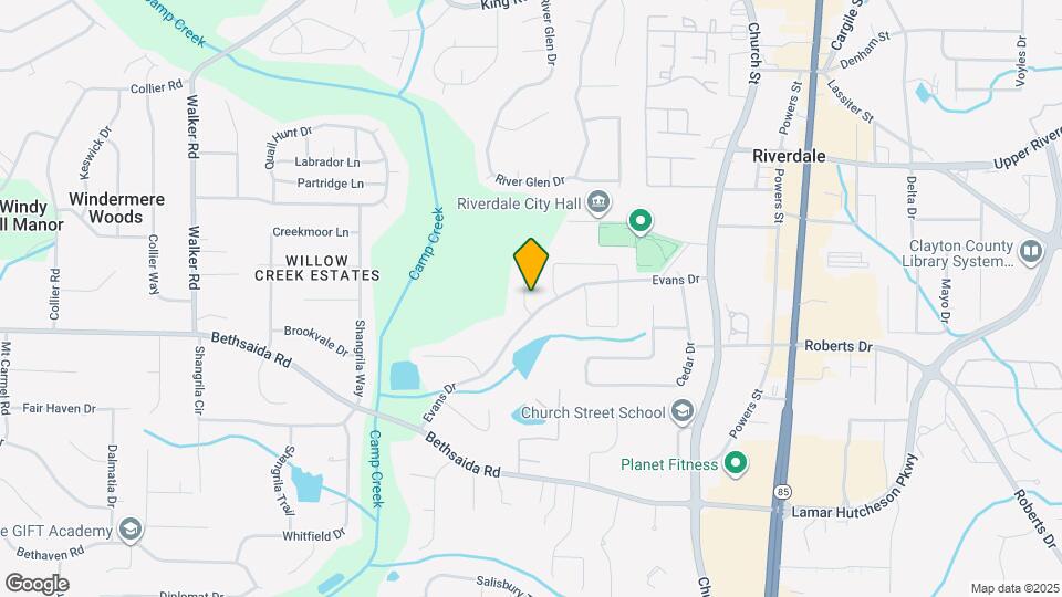 6832 Ridgewood Ln Map and Location Details