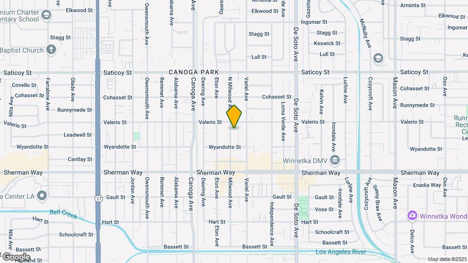 7336 Milwood Ave Map and Location Details