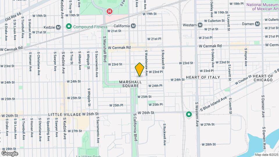 2726 W 24th St Map and Location Details