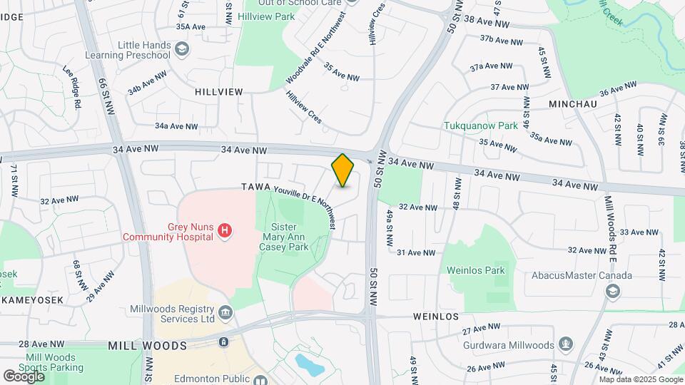 501 Youville Drive East NW Map and Location Details