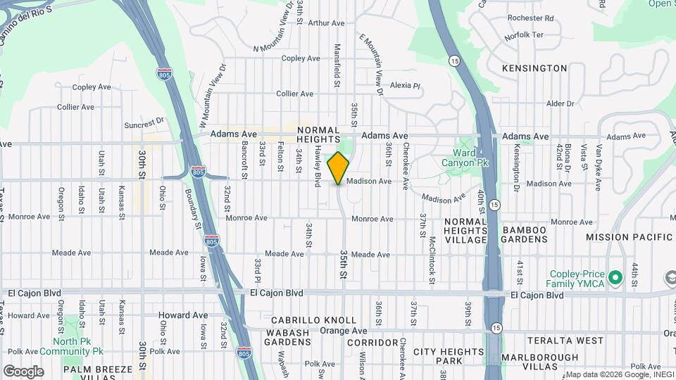 4572 1/2 35th St Map and Location Details