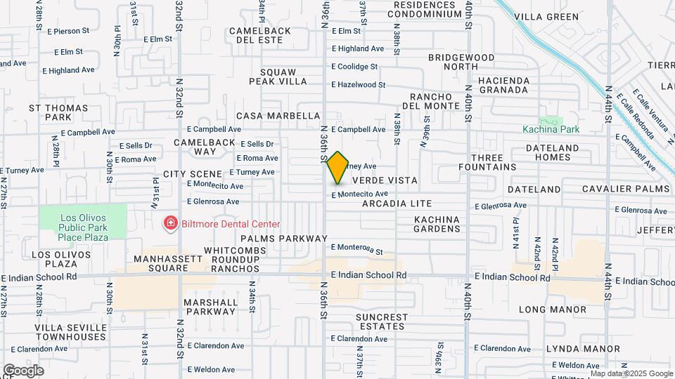 3618 E Montecito Ave Map and Location Details
