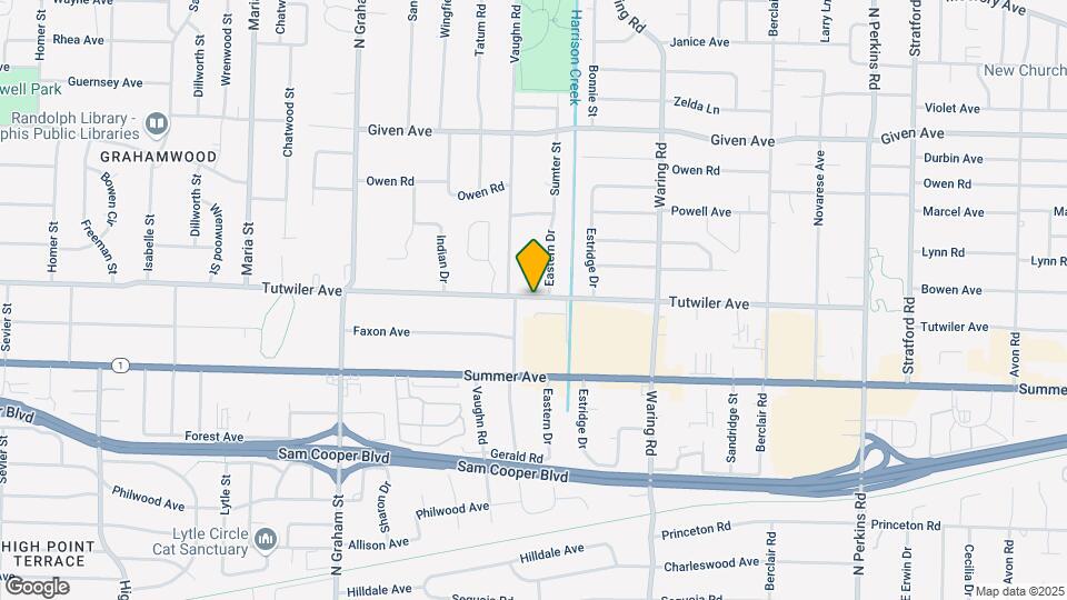 4205 Tutwiler Ave Map and Location Details