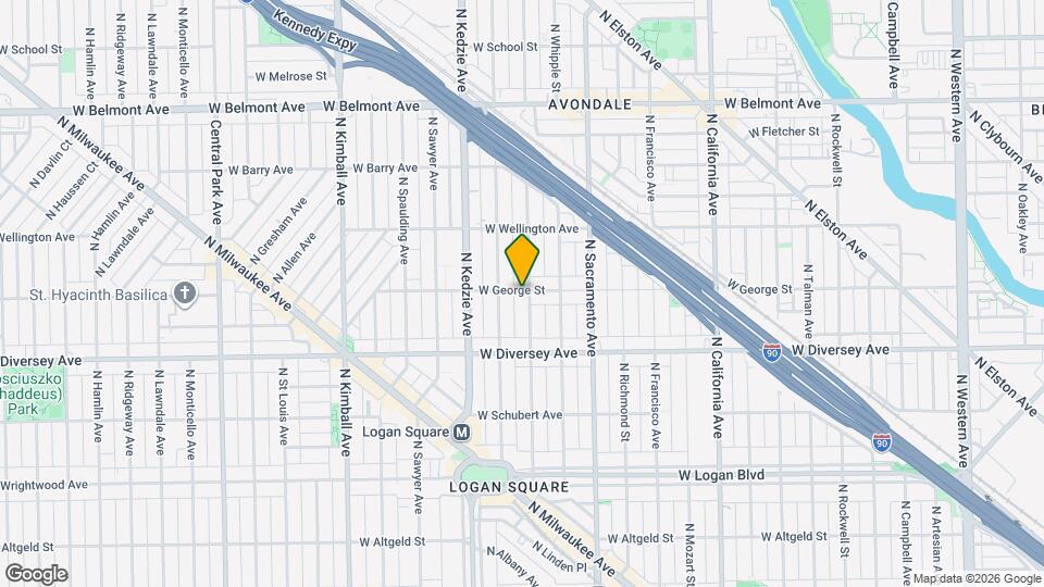 3105 W George St Map and Location Details