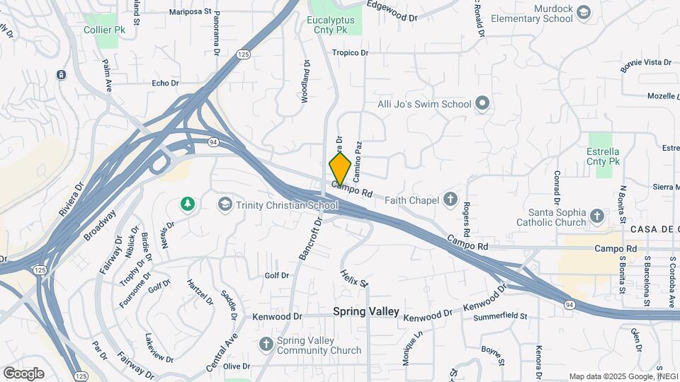 9131 Campo Rd Map and Location Details