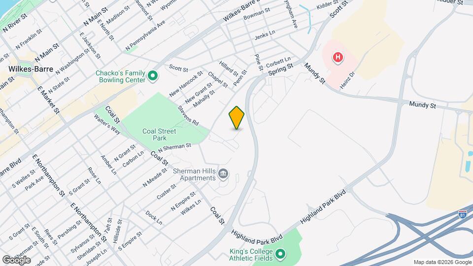 92 N Diamond St Map and Location Details