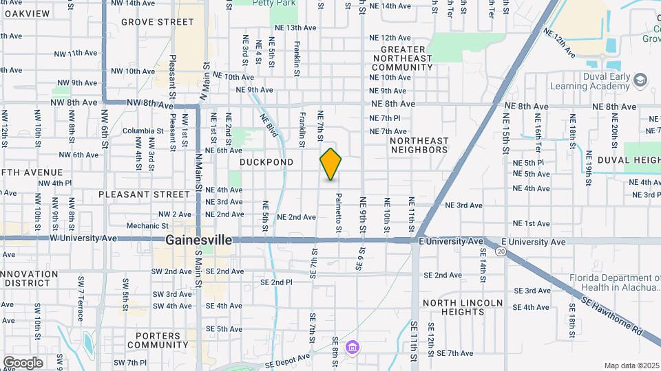 724 NE 4th Ave Map and Location Details