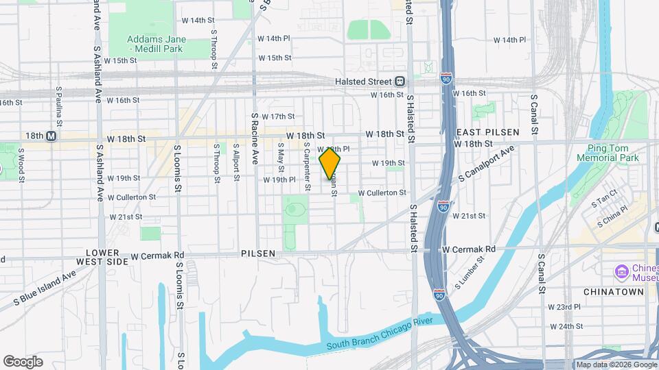 1930 S Morgan St Map and Location Details