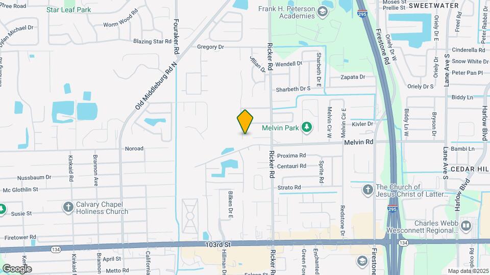 4541 Melissa Ct W Map and Location Details