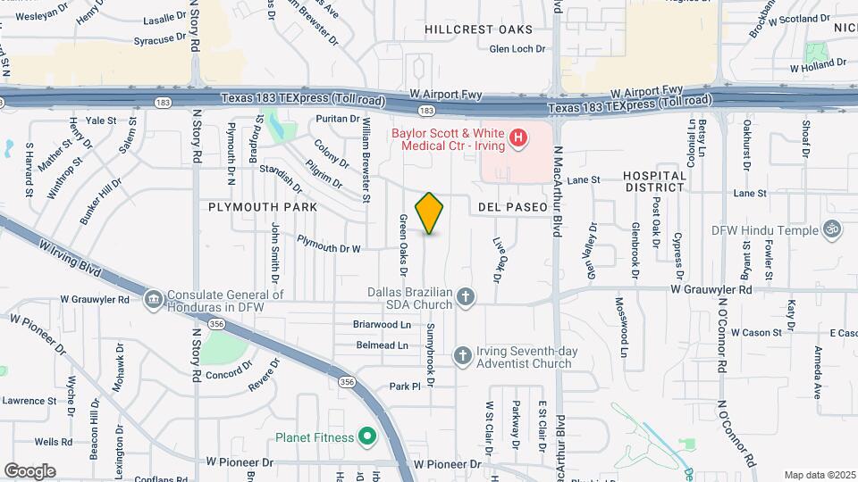 1612 Canyon Oaks Dr Map and Location Details